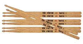 Vic Firth Terra Series 5AT Value Pack – Wood Tip