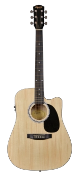 Squier by Fender SA-105CE Dreadnought - Natural