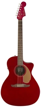 גיטרה אקוסטית מוגברת Fender Newporter Player Candy Apple Red