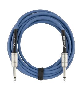 Fender Contour Series Instrument Cables - Lake Placid Blue