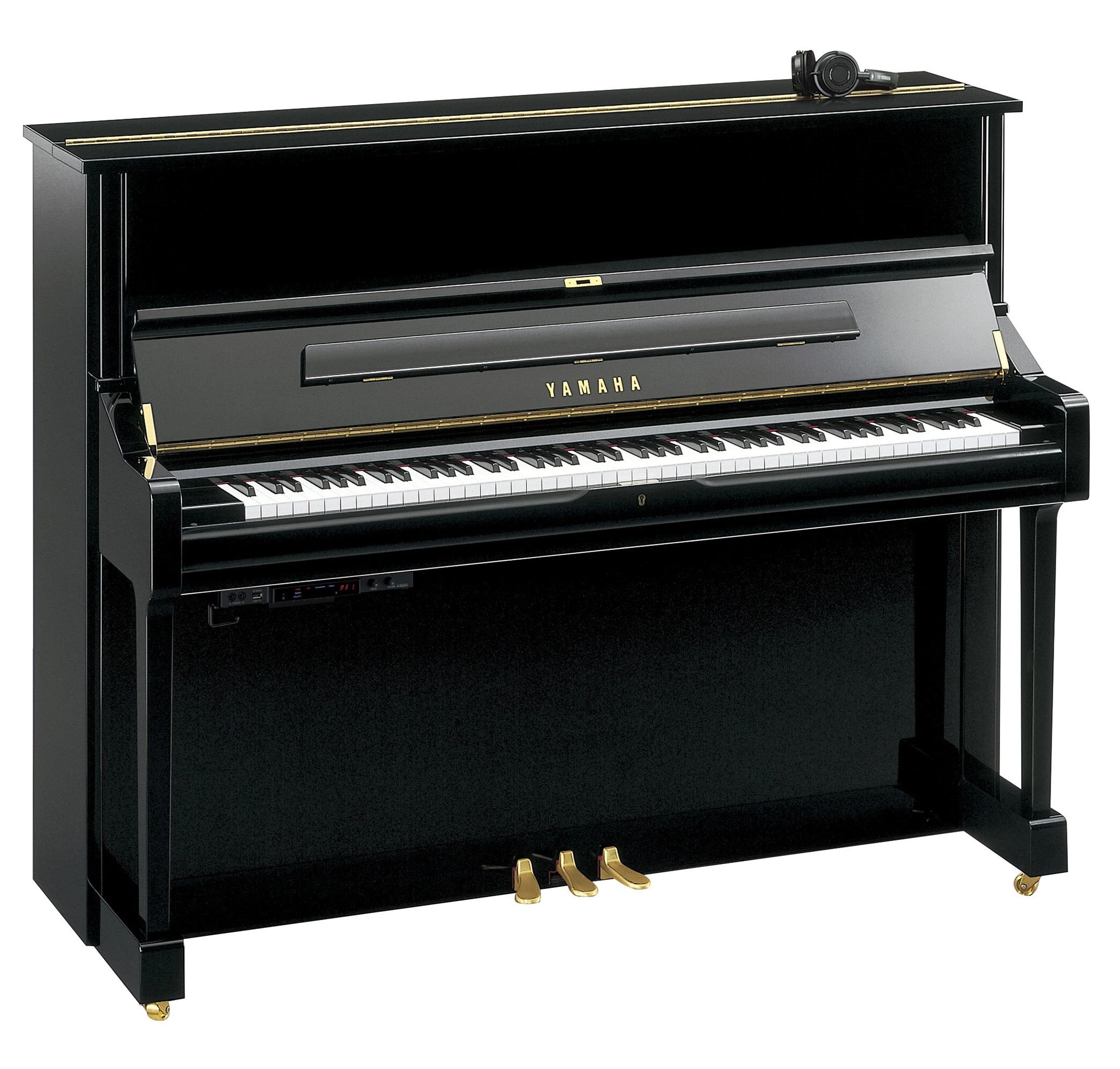 Yamaha U1 SH3 Silent – Polished Ebony