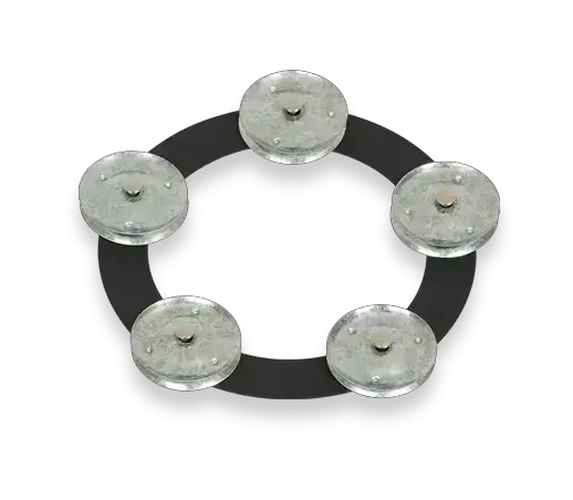 LP Tambo-Ring - Black Sand With Galvanized Steel Jingles