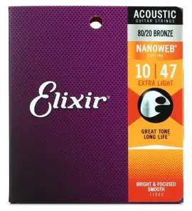 Elixir Acoustic 10 - 47 Nanoweb Extra Light