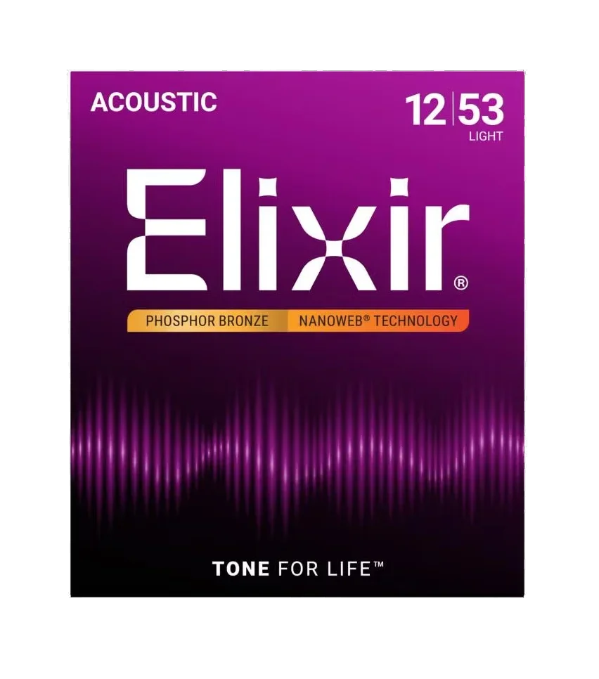 Elixir 16052 Phosphor Bronze Nanoweb Light