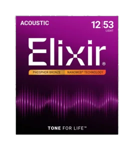 Elixir 16052 Phosphor Bronze Nanoweb Light