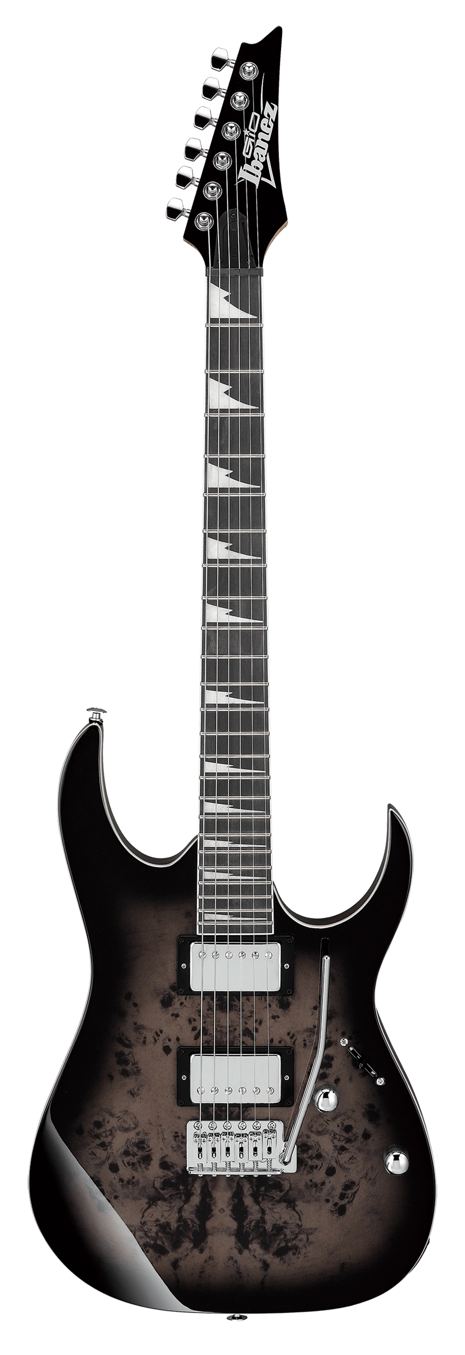 Ibanez RG Series GRG220PA1 – Transparent Brown Black Burst