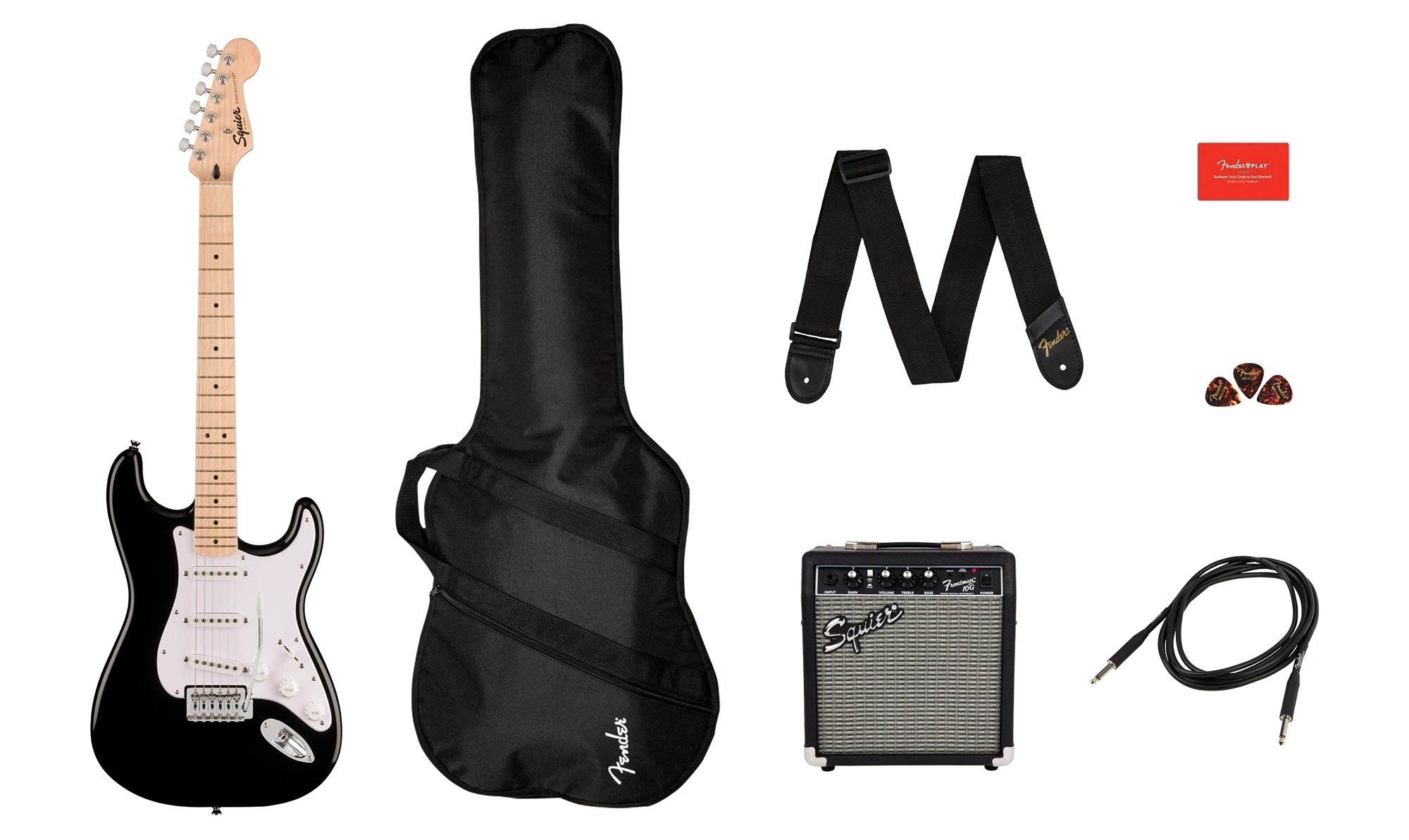 Squier by Fender Sonic Strat Series Pack - Black
