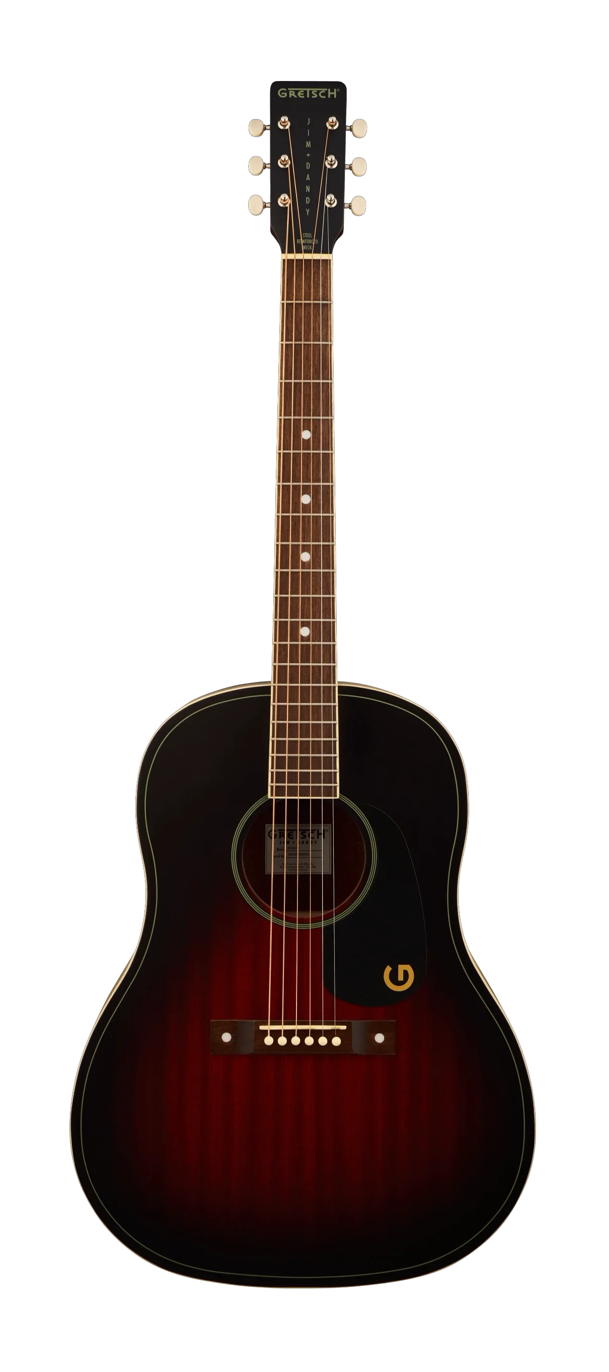 Gretch Jim Dandy Dreadnought - Deep Cherry Burst