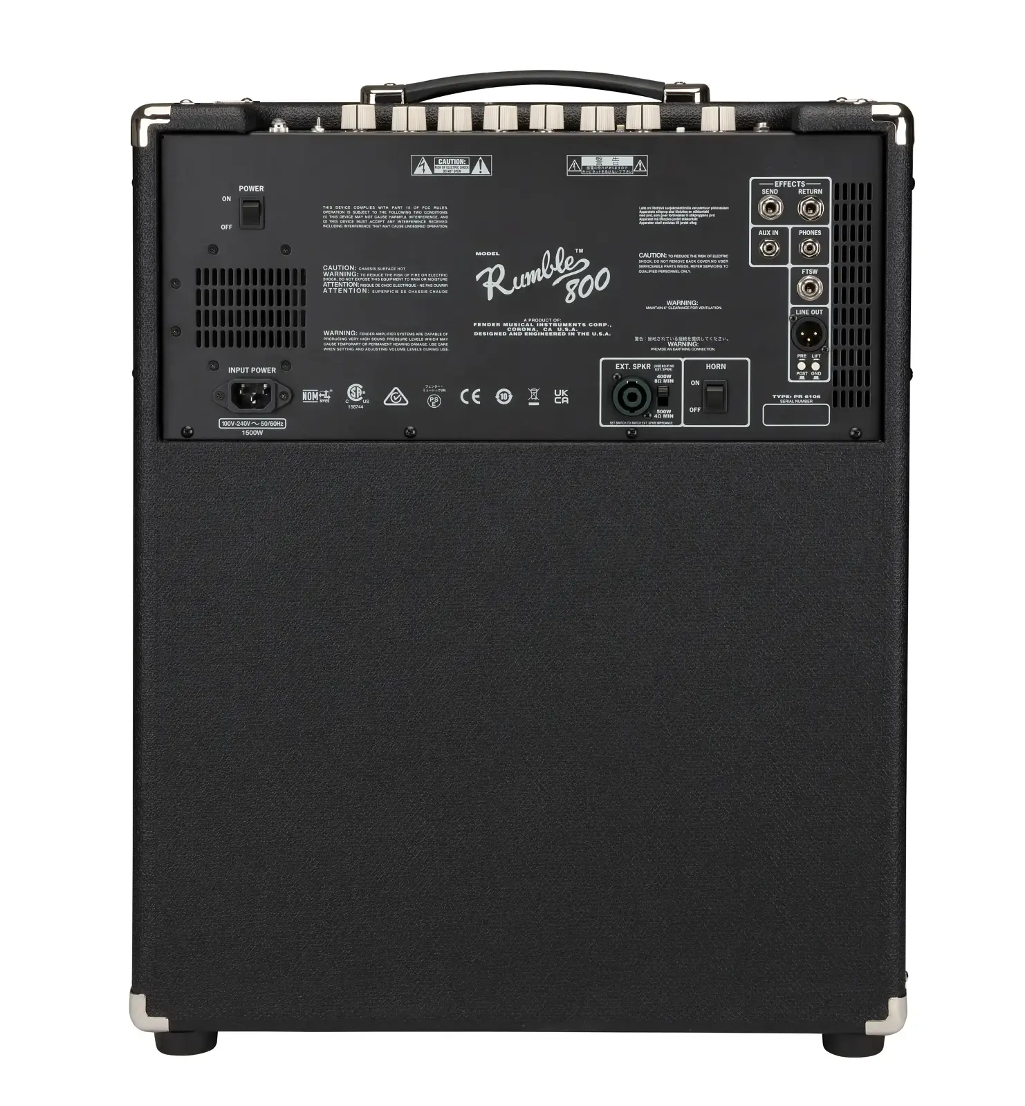 Fender Rumble 800 Combo - Black