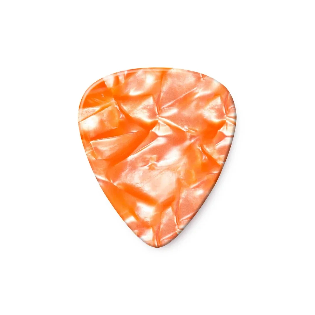 Dunlop Celluloid Orange Pearloid Pick Heavy