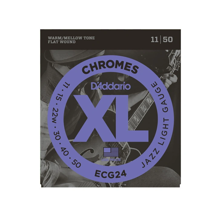 D'Addario ECG24 XL Chromes Jazz LightFlatwound
