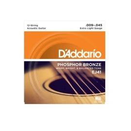 D'Addario EJ41 12-String Phosphor Bronze Extra Light