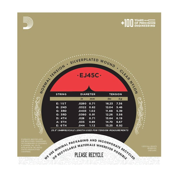 D'Addario EJ45C Pro-Arte Composites