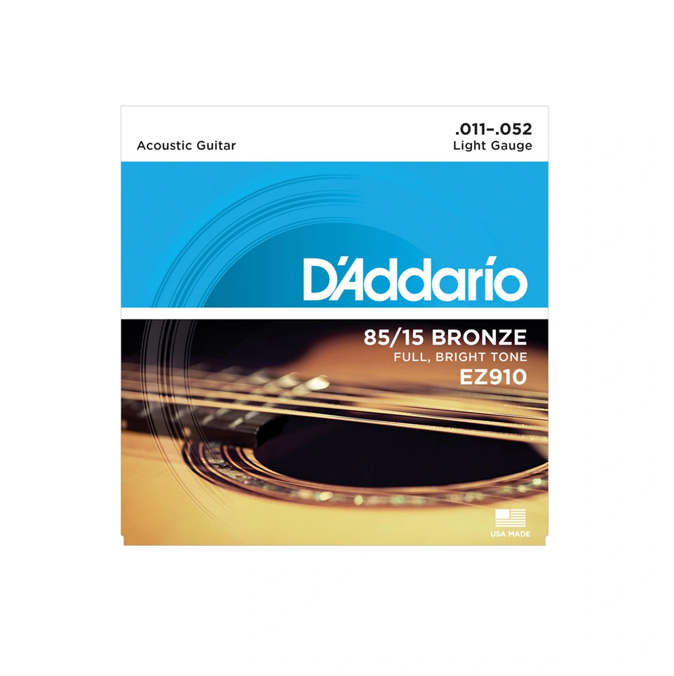 D'Addario EZ910 Acoustic American Bronze Light