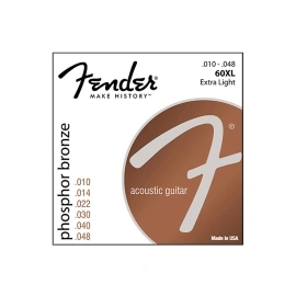 Fender 60XL Phosphor Bronze Wound Ball End Extra Light
