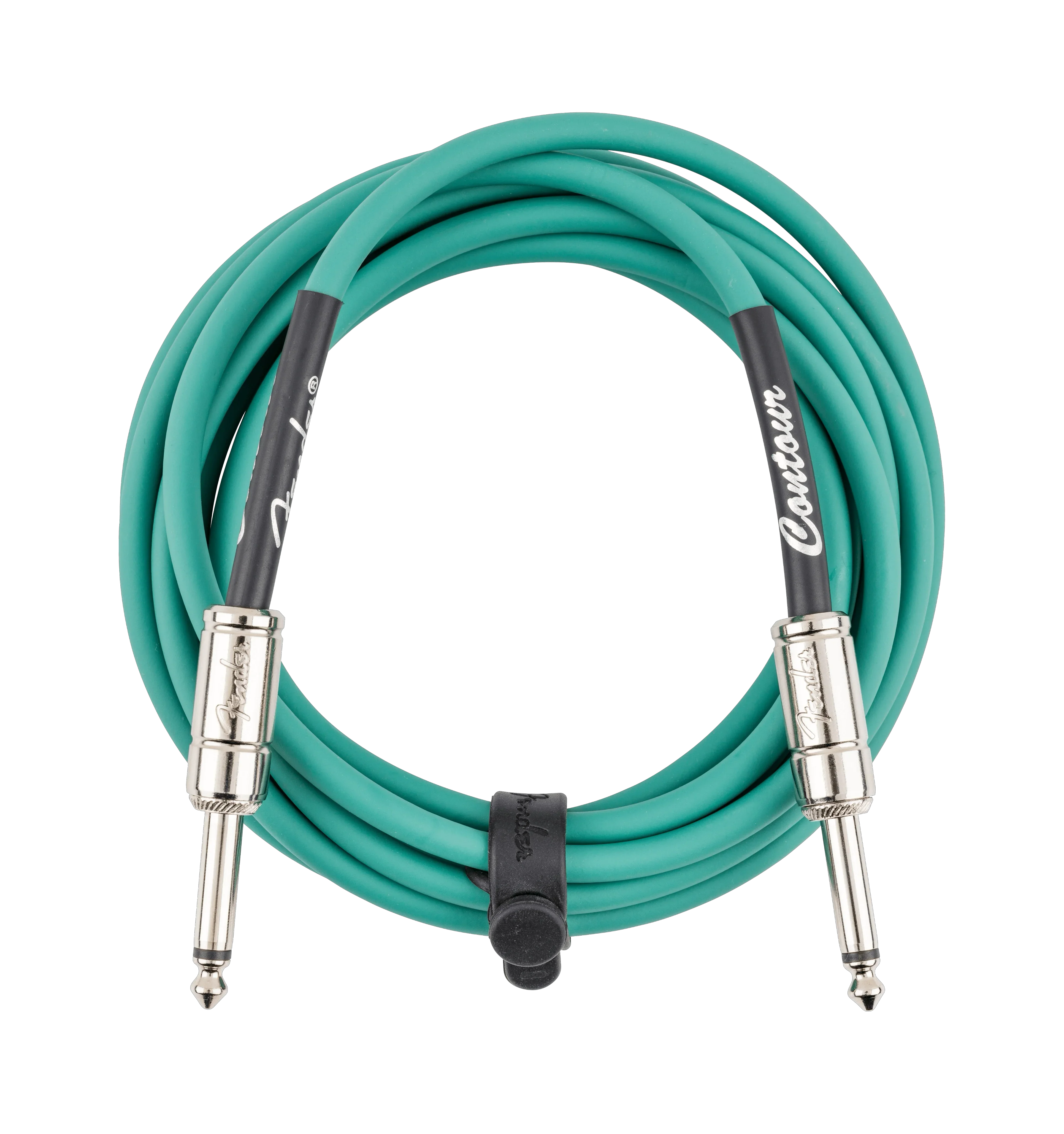 Fender Contour Series Instrument Cables - Sherwood Green