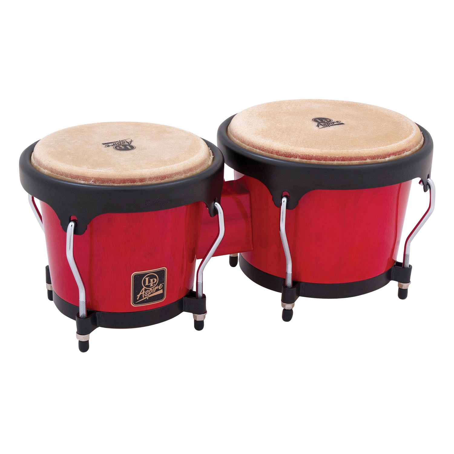 Latin Percussion Aspire Bongos Red Wood