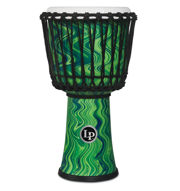 Latin Percussion Circle Djembe 10'' Green Marble
