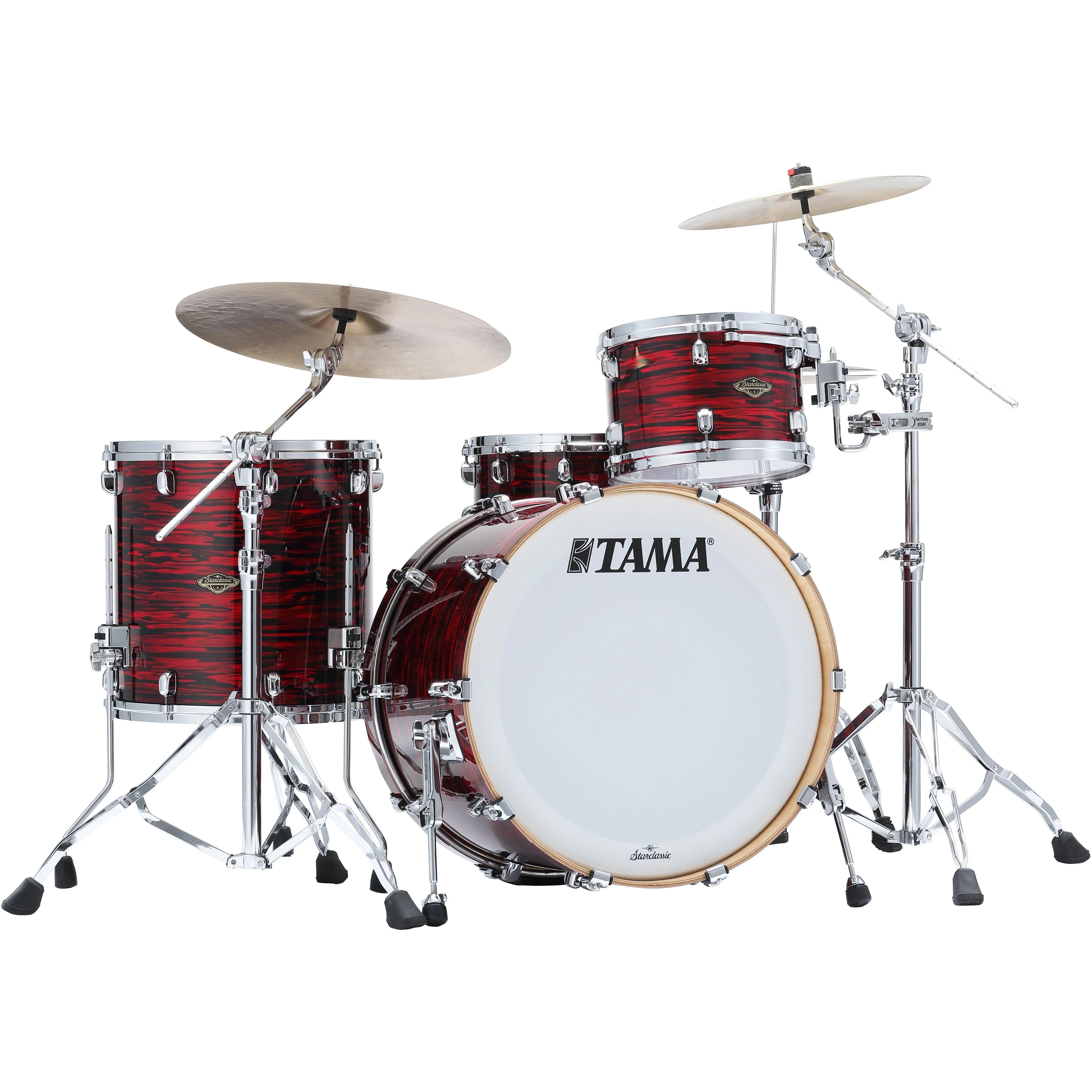 Tama Starclassic Walnut/Birch 3 Piece Drum Kit - Red Oyster