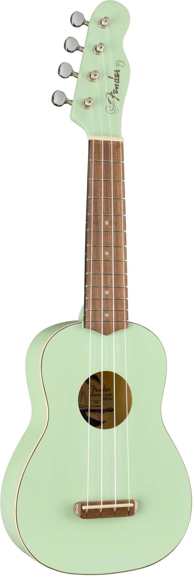 Fender Venice Soprano Ukulele - Surf Green