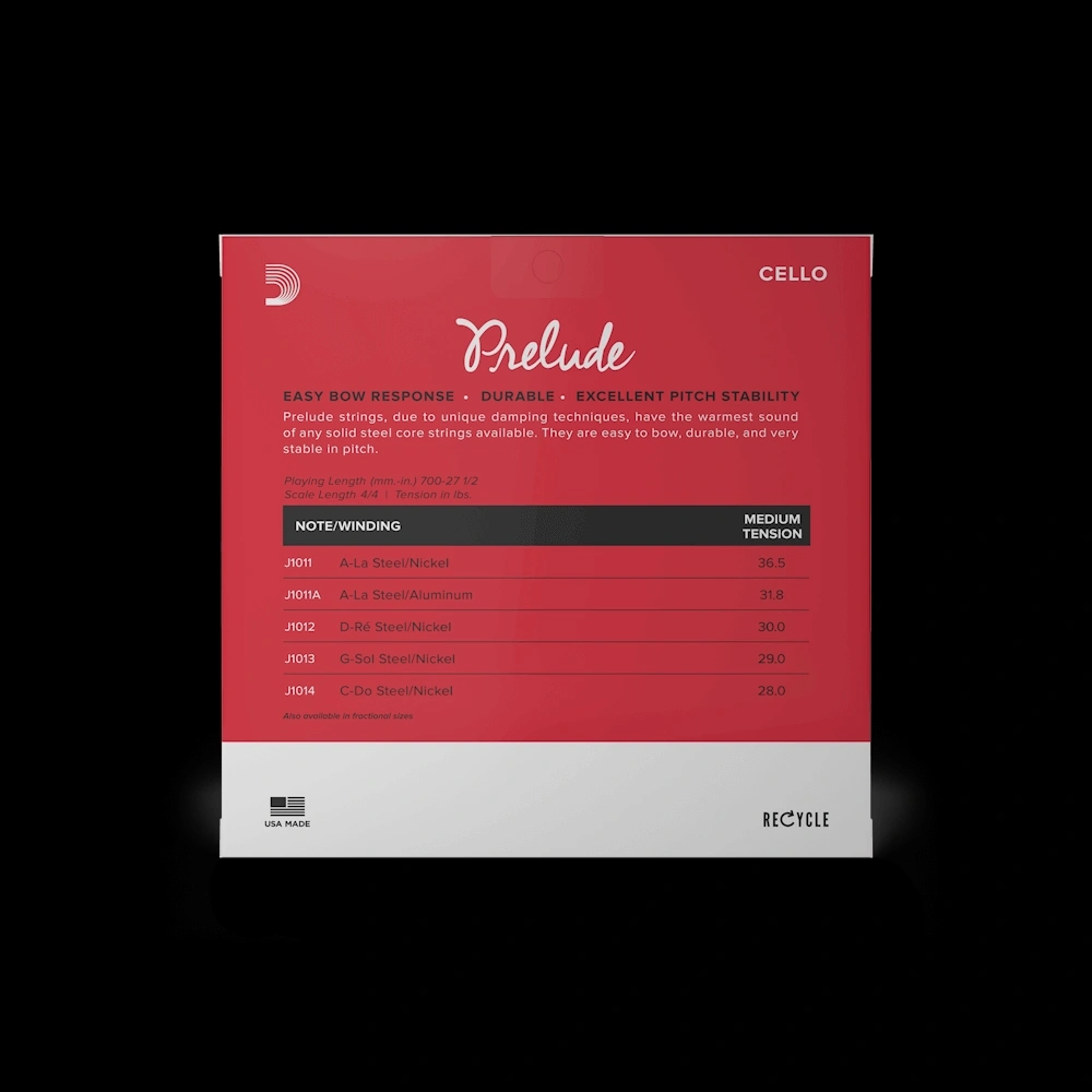 D'Addario J1010 Prelude 4/4 MED