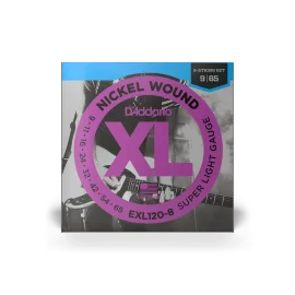 D'Addario EXL120-8 Nickel Super Light