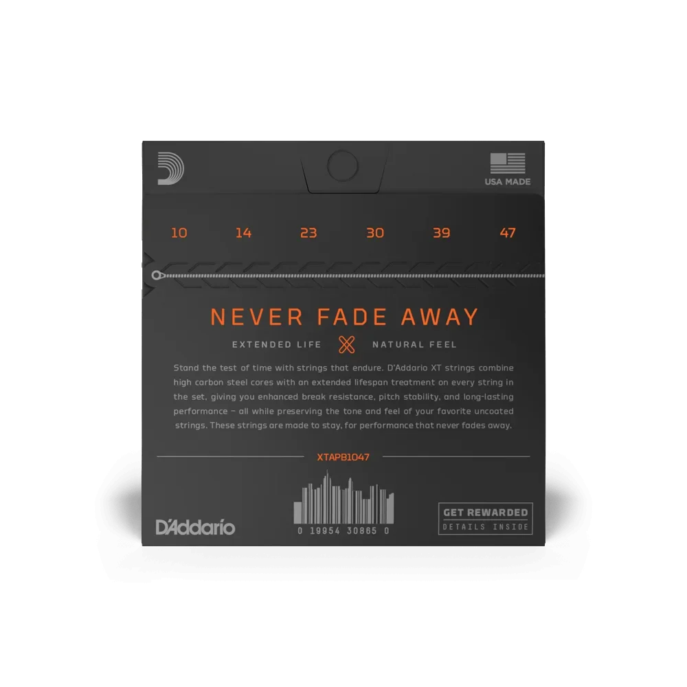 D'Addario Extra Light Coated 10-47 Acoustic Guitar Strings