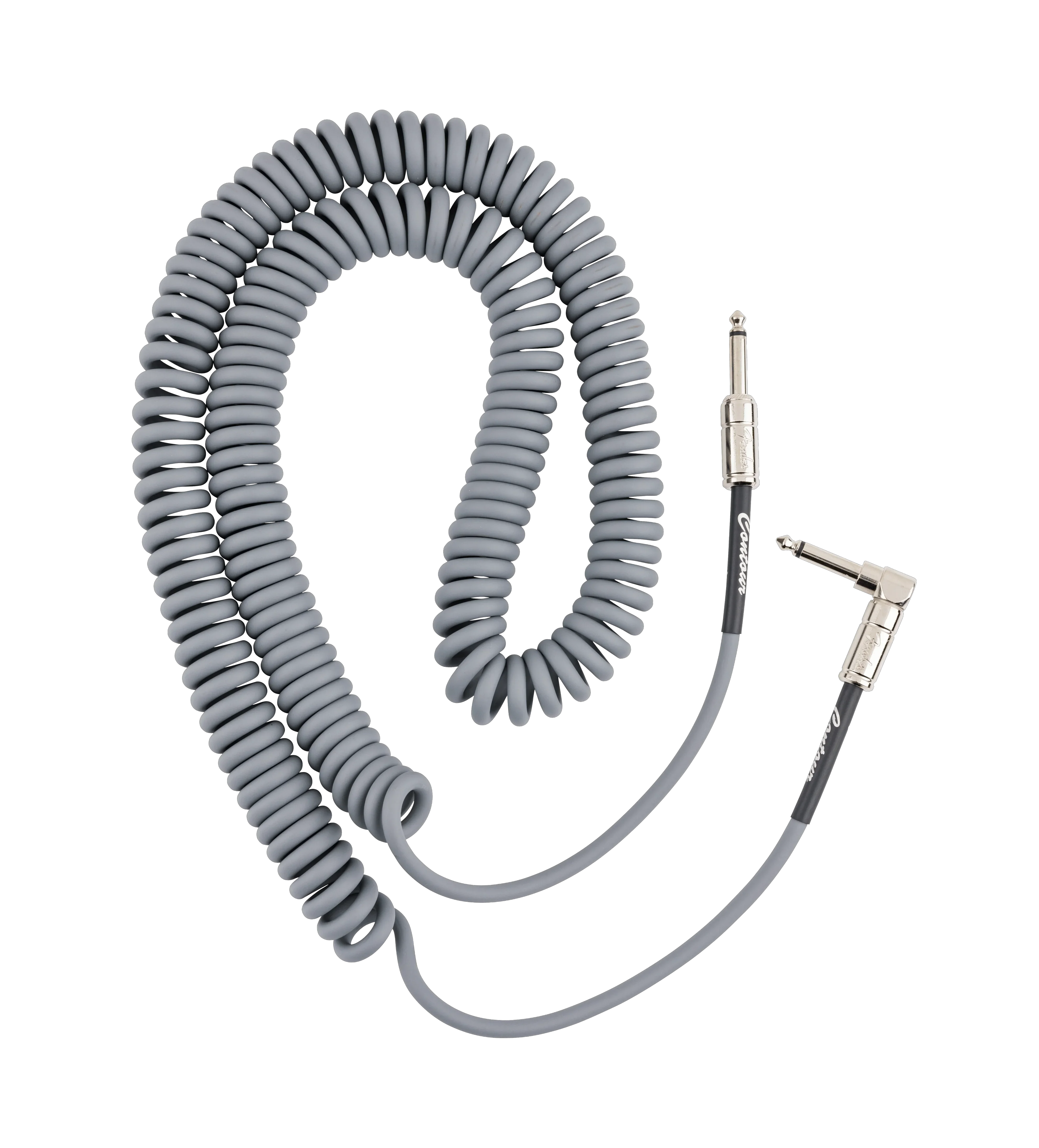 Fender Contour Series Coil Instrument Cables - Inca Silver