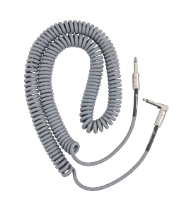 Fender Contour Series Coil Instrument Cables - Inca Silver
