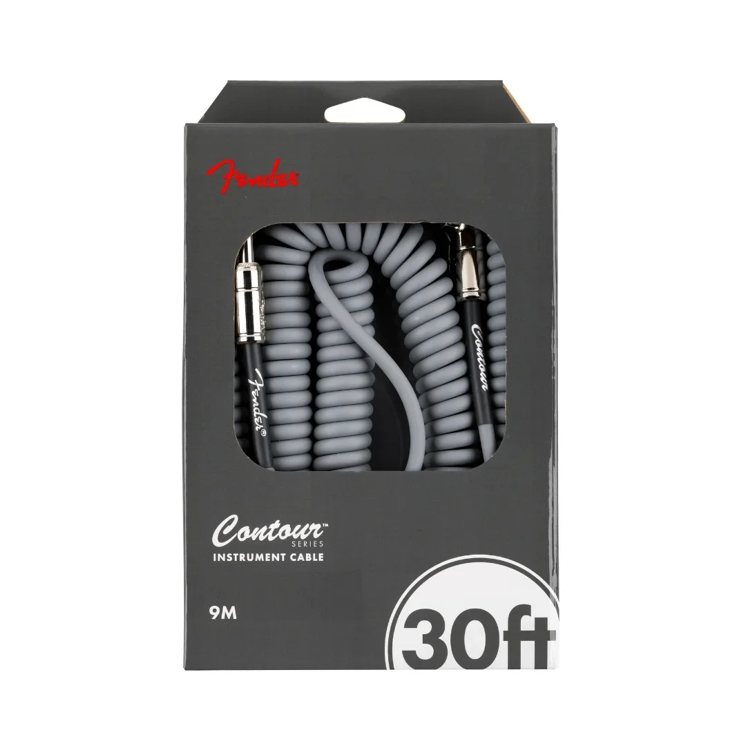 Fender Contour Series Coil Instrument Cables - Inca Silver