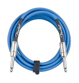 Fender Contour Series Instrument Cables - Lake Placid Blue
