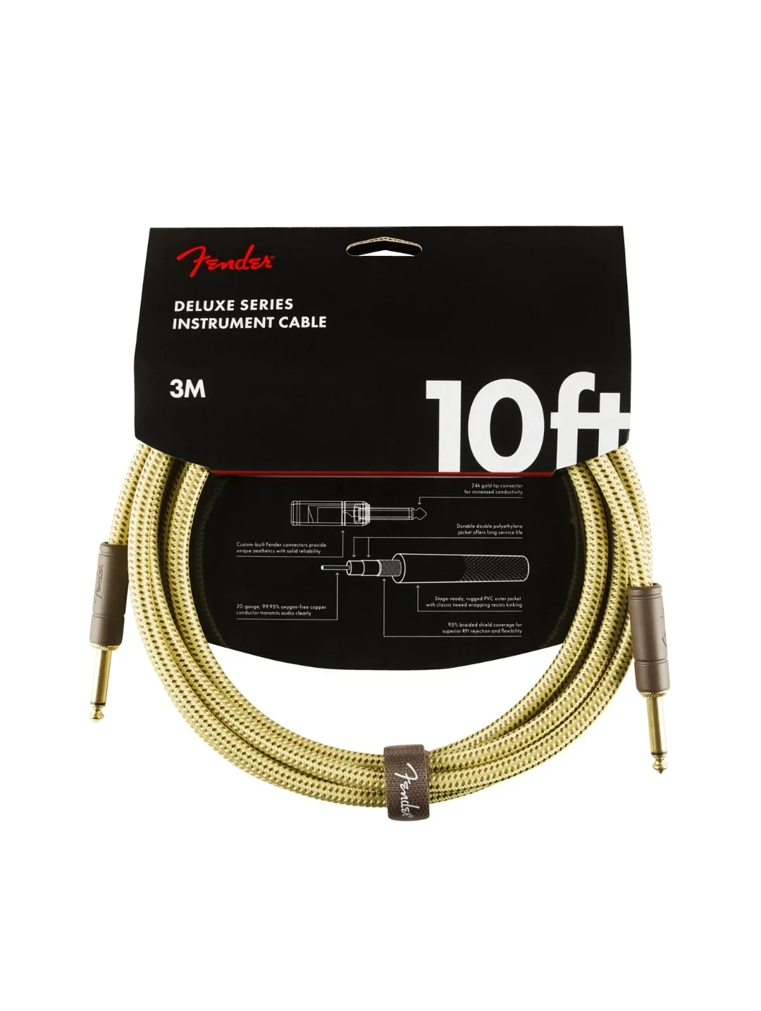 Fender Deluxe Series Tweed Instrument Cable