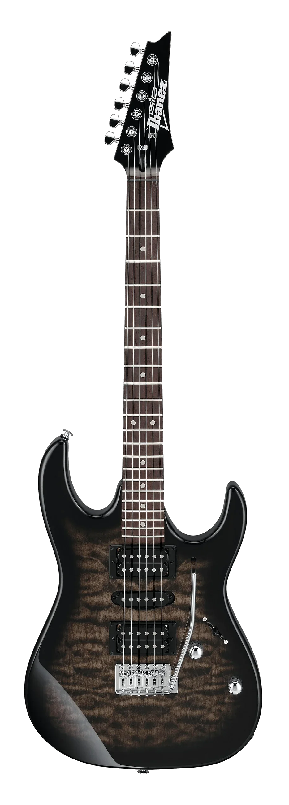 Ibanez GRX70QA - Transparent Black Sunburst