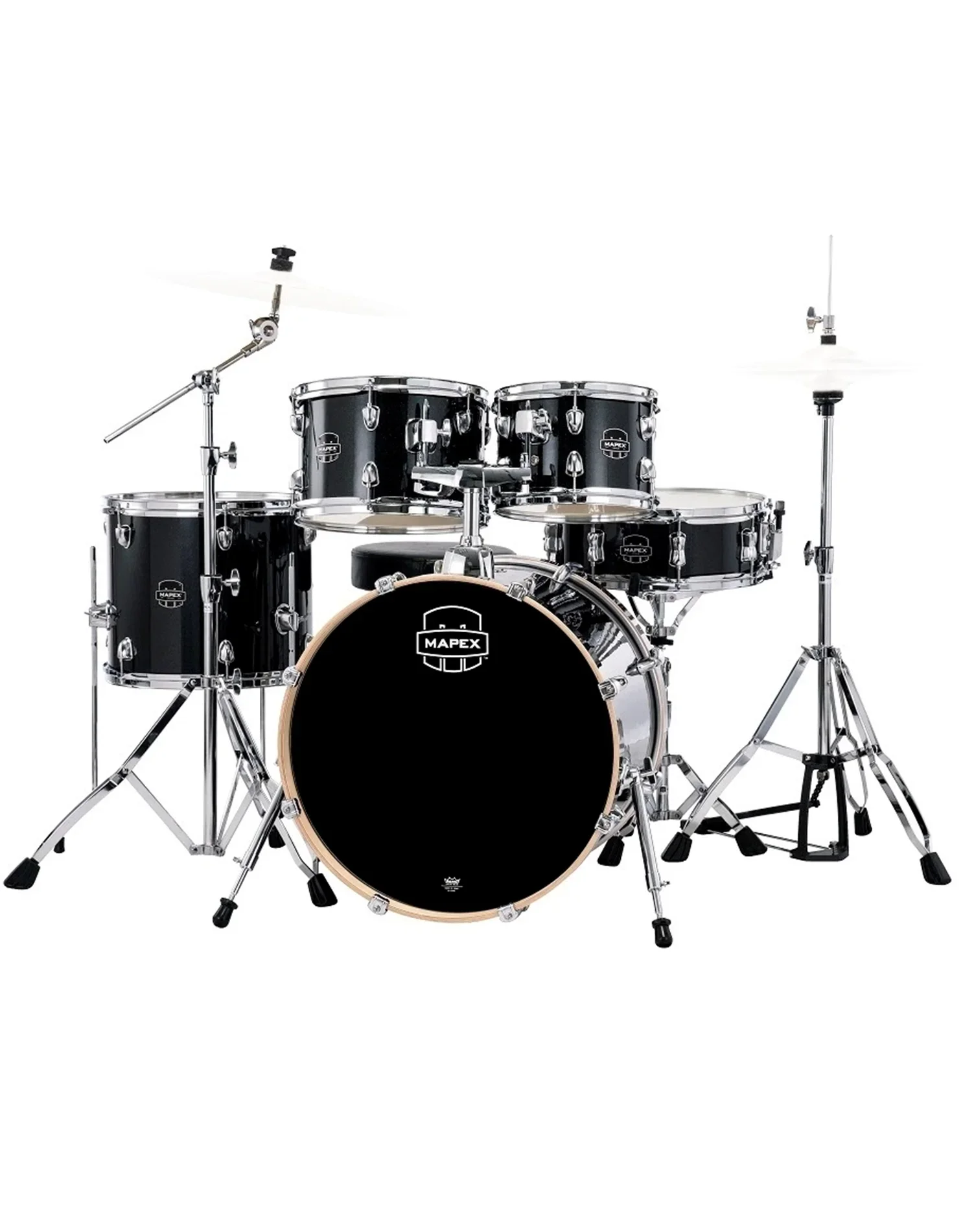 Mapex Venus 5 Piece Drum Set - Black Galaxy Sparkle