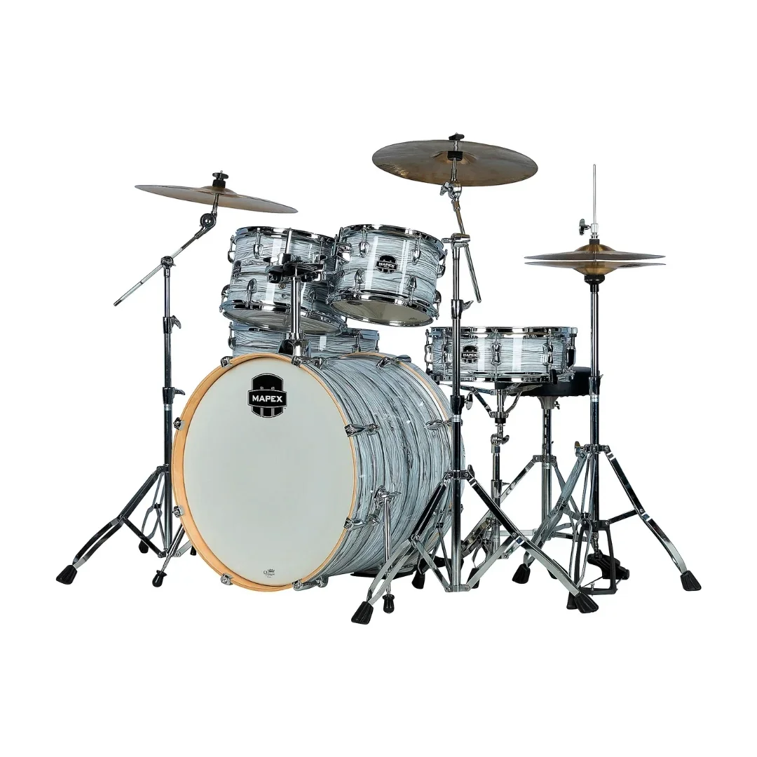 Mapex Venus 5 Piece Drum Set - White Marblewood