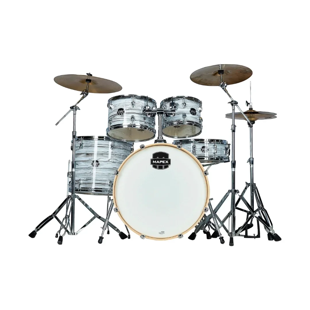 Mapex Venus 5 Piece Drum Set - White Marblewood
