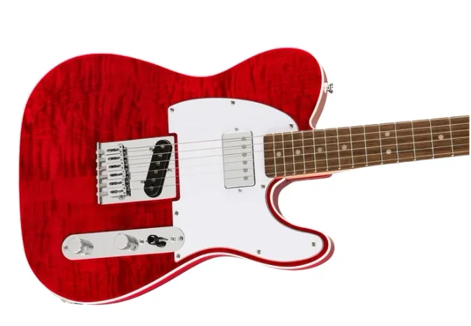 Squier by Fender Affinity Series Telecaster - Crimson Red Transparent