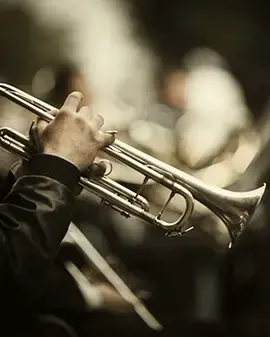 trumpets, trombons and horns